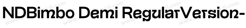 NDBimbo Demi RegularVersion字体转换
